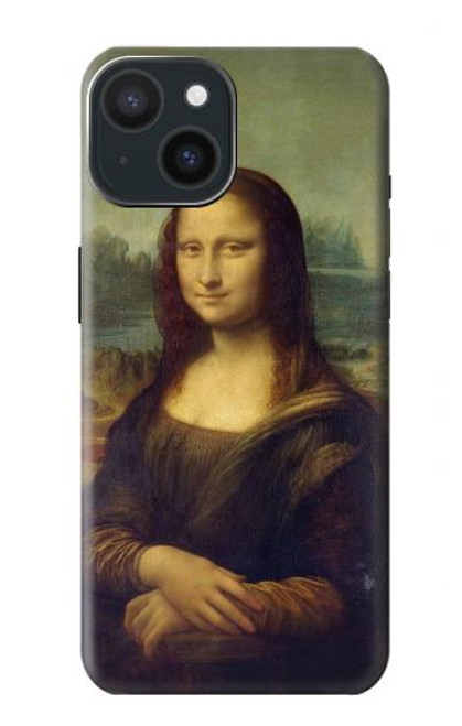 W3038 Mona Lisa Da Vinci Painting Hard Case and Leather Flip Case For iPhone 15