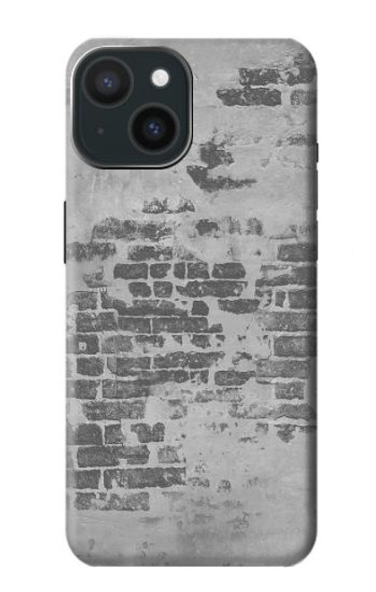 W3093 Old Brick Wall Hard Case and Leather Flip Case For iPhone 15