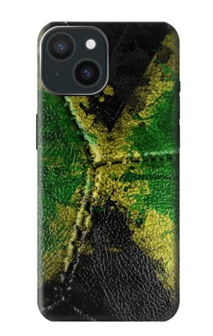 W3319 Jamaica Flag Vintage Football Graphic Hard Case and Leather Flip Case For iPhone 15