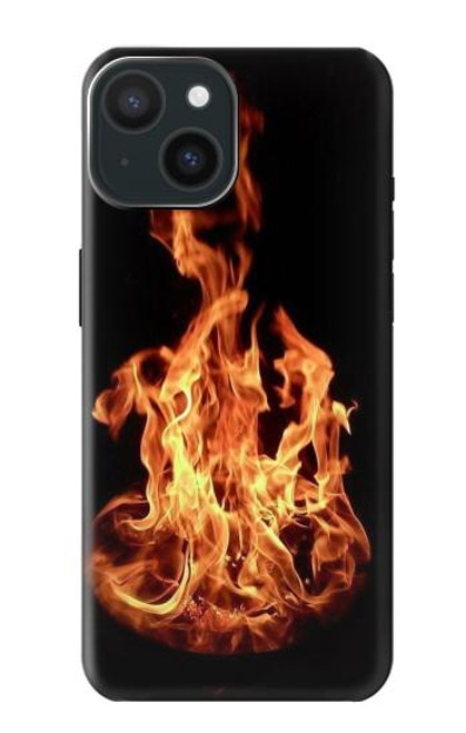 W3379 Fire Frame Hard Case and Leather Flip Case For iPhone 15