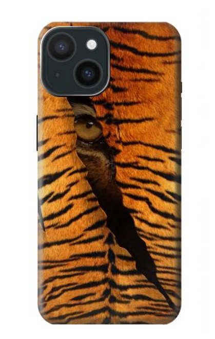 W3951 Tiger Eye Tear Marks Hard Case and Leather Flip Case For iPhone 15