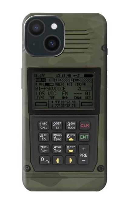 W3959 Military Radio Graphic Print Hard Case and Leather Flip Case For iPhone 15