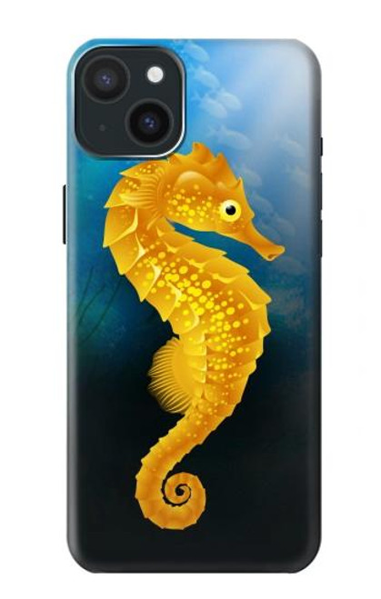 W2444 Seahorse Underwater World Hard Case and Leather Flip Case For iPhone 15 Plus