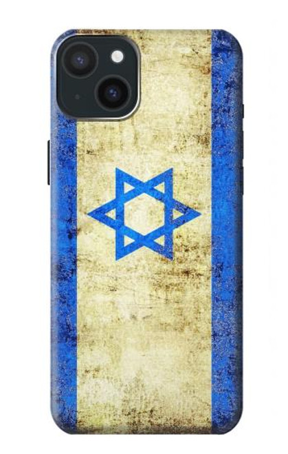 W2614 Israel Old Flag Hard Case and Leather Flip Case For iPhone 15 Plus