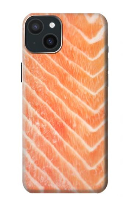 W2700 Salmon Fish Graphic Hard Case and Leather Flip Case For iPhone 15 Plus