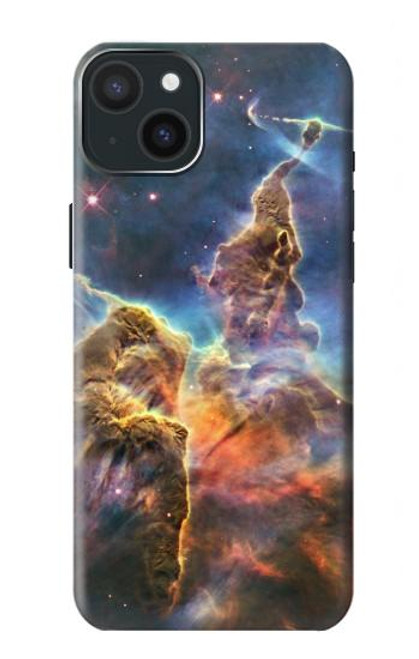 W2822 Mystic Mountain Carina Nebula Hard Case and Leather Flip Case For iPhone 15 Plus