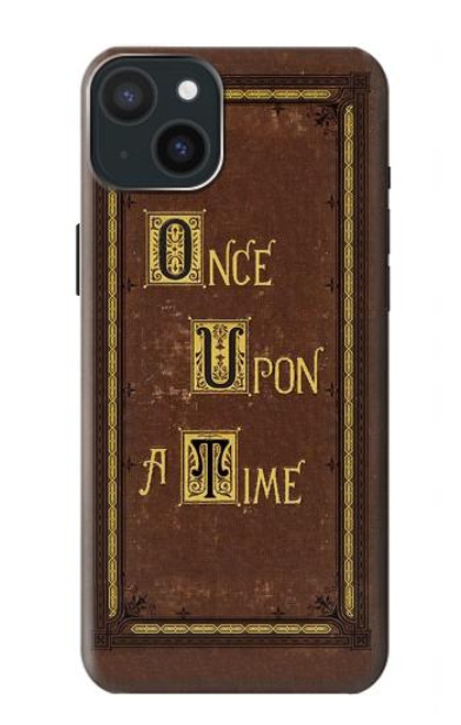 W2824 Once Upon a Time Book Cover Hard Case and Leather Flip Case For iPhone 15 Plus