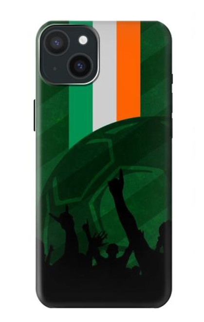 W3002 Ireland Football Soccer Hard Case and Leather Flip Case For iPhone 15 Plus