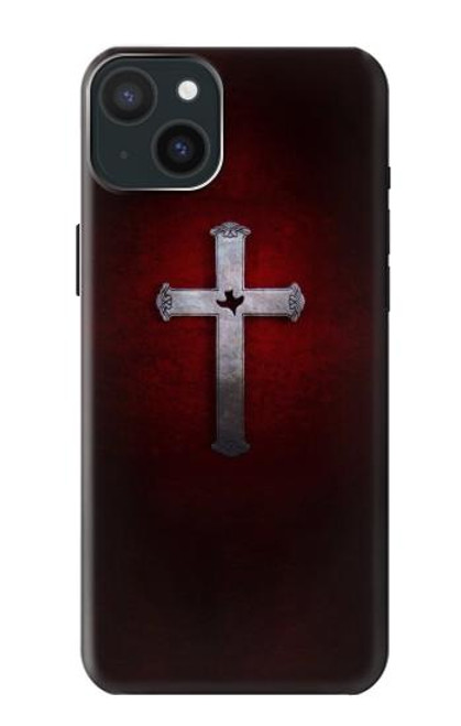 W3160 Christian Cross Hard Case and Leather Flip Case For iPhone 15 Plus