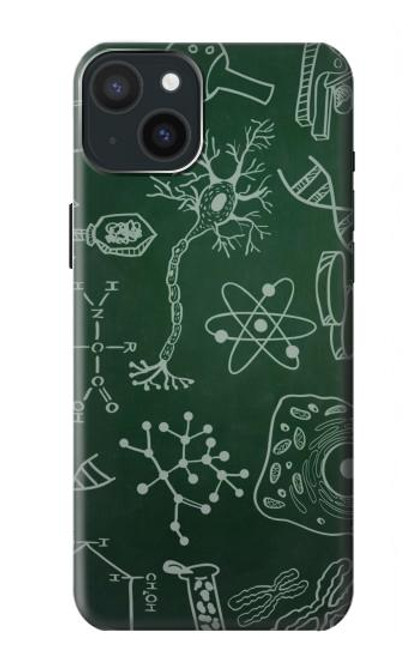 W3211 Science Green Board Hard Case and Leather Flip Case For iPhone 15 Plus