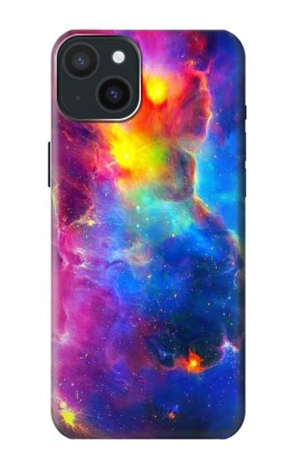 W3371 Nebula Sky Hard Case and Leather Flip Case For iPhone 15 Plus