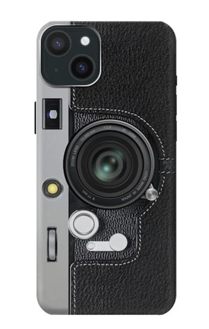 W3922 Camera Lense Shutter Graphic Print Hard Case and Leather Flip Case For iPhone 15 Plus
