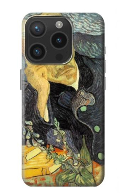 W0212 Van Gogh Portrait of Dr. Gachet Hard Case and Leather Flip Case For iPhone 15 Pro