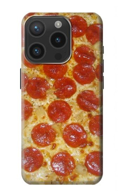 W0236 Pizza Hard Case and Leather Flip Case For iPhone 15 Pro