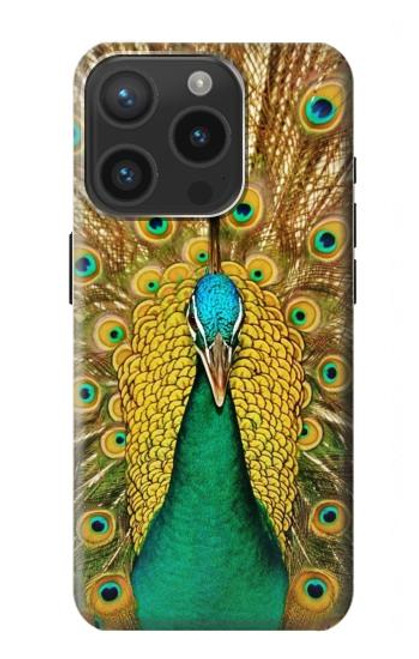 W0513 Peacock Hard Case and Leather Flip Case For iPhone 15 Pro