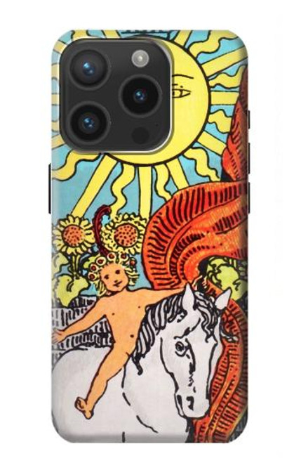 W0565 Tarot Sun Hard Case and Leather Flip Case For iPhone 15 Pro