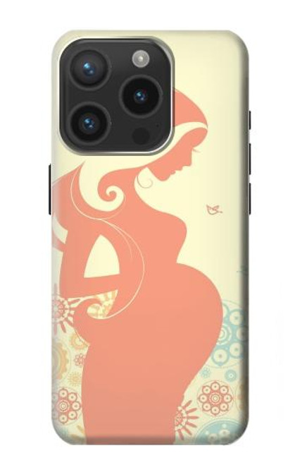 W0815 Pregnant Art Hard Case and Leather Flip Case For iPhone 15 Pro