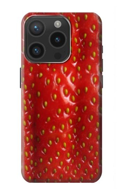 W2225 Strawberry Hard Case and Leather Flip Case For iPhone 15 Pro