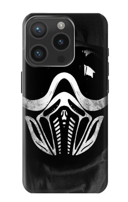 W2924 Paintball Mask Hard Case and Leather Flip Case For iPhone 15 Pro