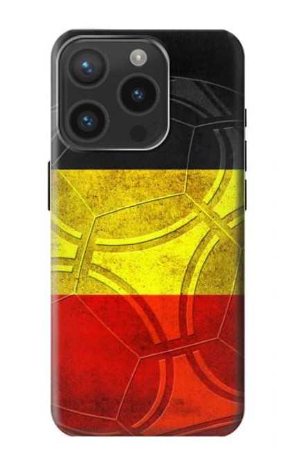 W2965 Belgium Football Soccer Hard Case and Leather Flip Case For iPhone 15 Pro