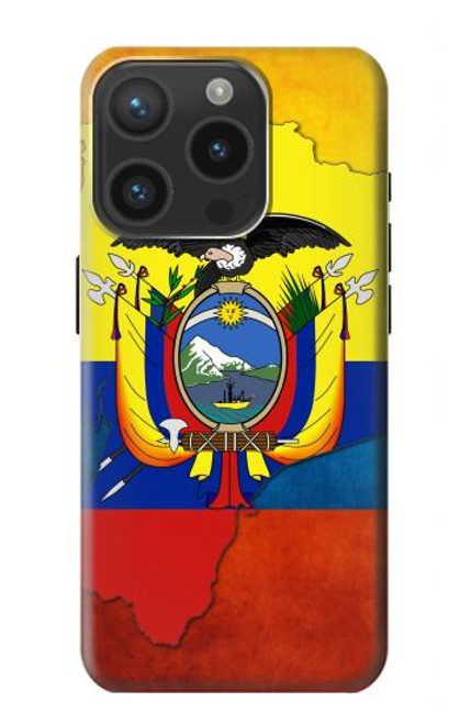 W3020 Ecuador Flag Hard Case and Leather Flip Case For iPhone 15 Pro