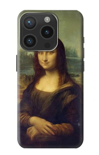 W3038 Mona Lisa Da Vinci Painting Hard Case and Leather Flip Case For iPhone 15 Pro