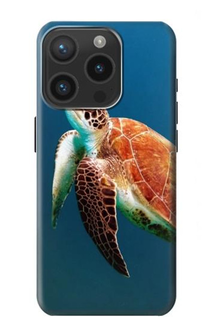 W3899 Sea Turtle Hard Case and Leather Flip Case For iPhone 15 Pro