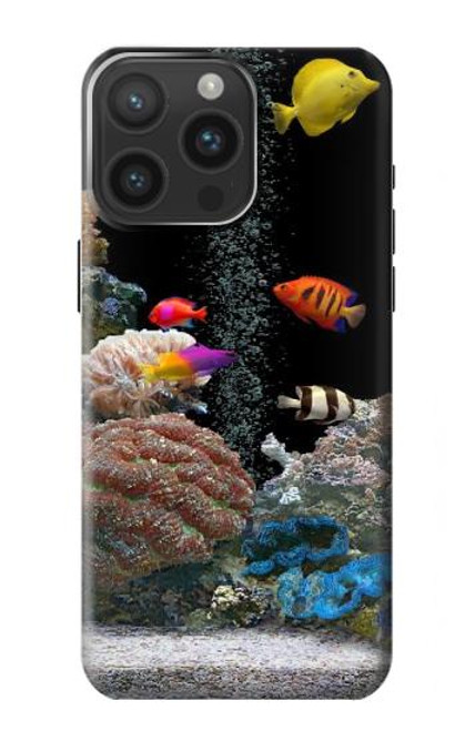 W0226 Aquarium Hard Case and Leather Flip Case For iPhone 15 Pro Max