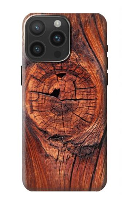 W0603 Wood Graphic Printed Hard Case and Leather Flip Case For iPhone 15 Pro Max