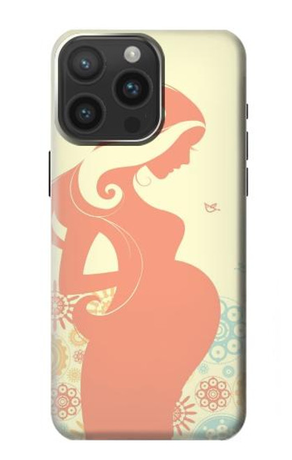 W0815 Pregnant Art Hard Case and Leather Flip Case For iPhone 15 Pro Max