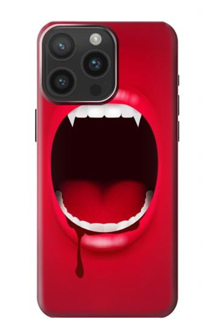 W2103 Vampire Mouth Hard Case and Leather Flip Case For iPhone 15 Pro Max