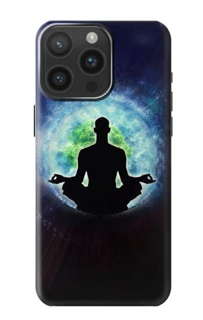 W2527 Yoga Nature Universe Hard Case and Leather Flip Case For iPhone 15 Pro Max