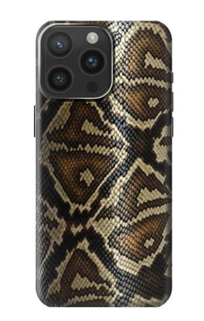 W2712 Anaconda Amazon Snake Skin Graphic Printed Hard Case and Leather Flip Case For iPhone 15 Pro Max