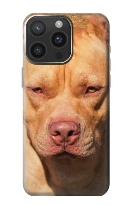 W2903 American Pitbull Dog Hard Case and Leather Flip Case For iPhone 15 Pro Max