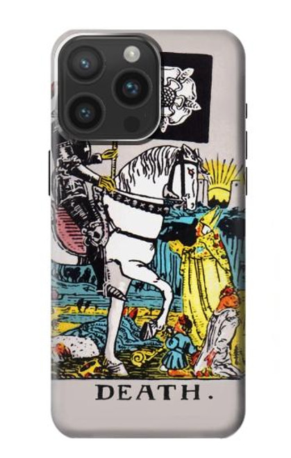 W3008 Tarot Card Death Hard Case and Leather Flip Case For iPhone 15 Pro Max