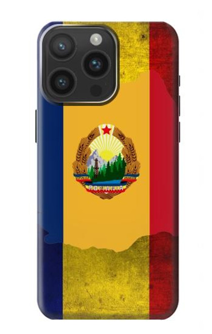 W3021 Romania Flag Hard Case and Leather Flip Case For iPhone 15 Pro Max