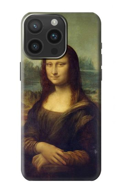 W3038 Mona Lisa Da Vinci Painting Hard Case and Leather Flip Case For iPhone 15 Pro Max