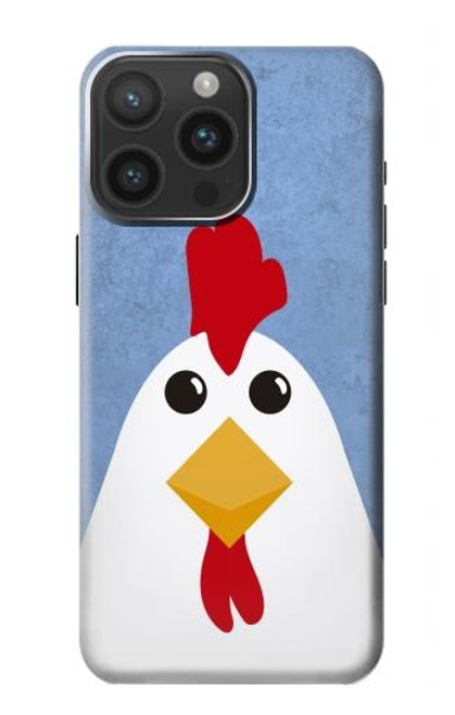 W3254 Chicken Cartoon Hard Case and Leather Flip Case For iPhone 15 Pro Max