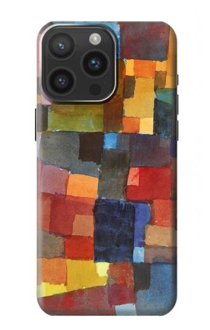 W3341 Paul Klee Raumarchitekturen Hard Case and Leather Flip Case For iPhone 15 Pro Max