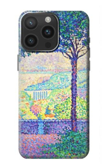 W3349 Paul Signac Terrace of Meudon Hard Case and Leather Flip Case For iPhone 15 Pro Max