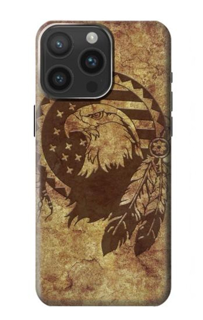 W3378 Native American Hard Case and Leather Flip Case For iPhone 15 Pro Max