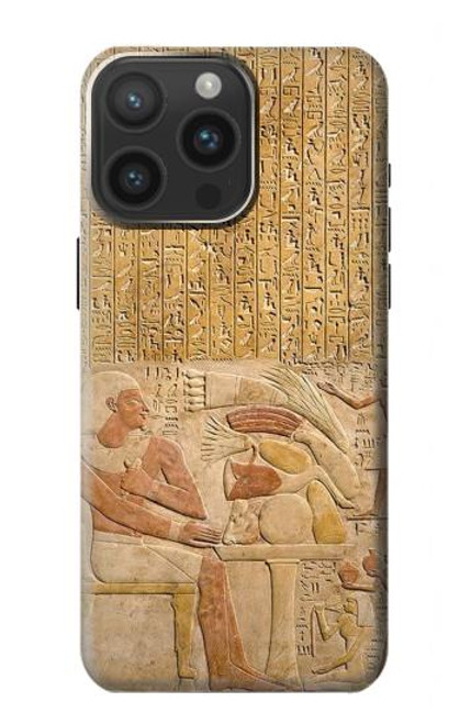 W3398 Egypt Stela Mentuhotep Hard Case and Leather Flip Case For iPhone 15 Pro Max