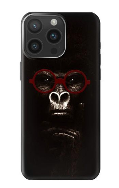 W3529 Thinking Gorilla Hard Case and Leather Flip Case For iPhone 15 Pro Max