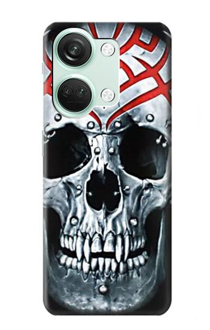 W0223 Vampire Skull Tattoo Hard Case and Leather Flip Case For OnePlus Nord 3