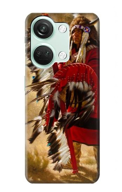 W0817 Red Indian Hard Case and Leather Flip Case For OnePlus Nord 3