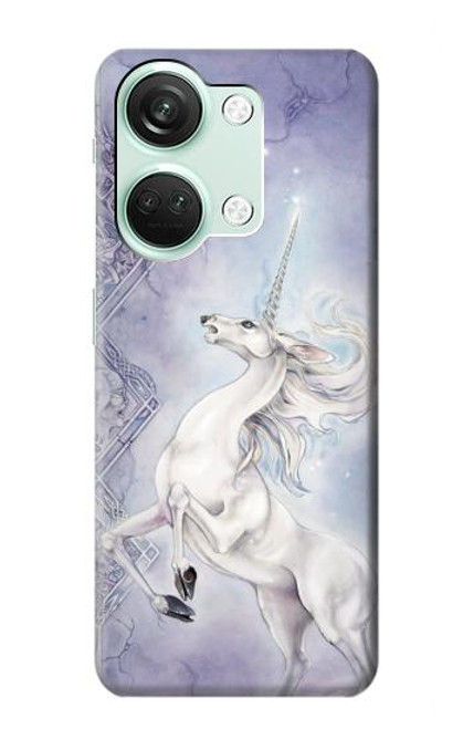 W1134 White Horse Unicorn Hard Case and Leather Flip Case For OnePlus Nord 3