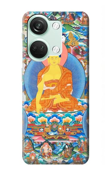 W1256 Buddha Paint Hard Case and Leather Flip Case For OnePlus Nord 3