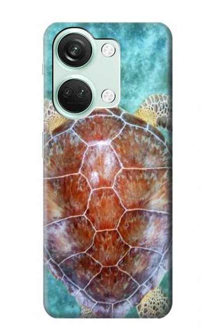 W1424 Sea Turtle Hard Case and Leather Flip Case For OnePlus Nord 3