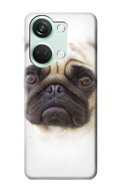 W1852 Pug Dog Hard Case and Leather Flip Case For OnePlus Nord 3