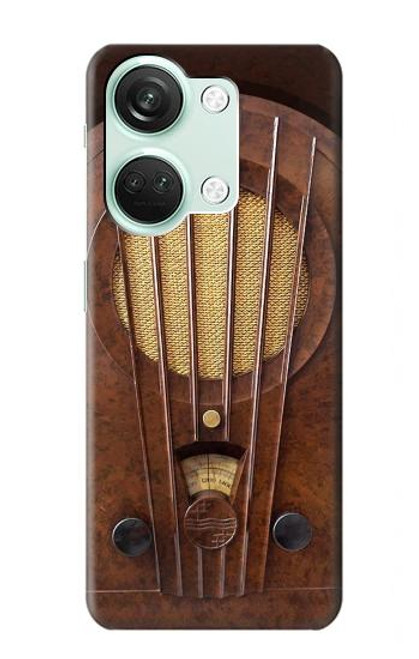 W2655 Vintage Bakelite Deco Radio Hard Case and Leather Flip Case For OnePlus Nord 3